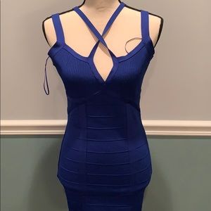 Blue Guess bandage dress